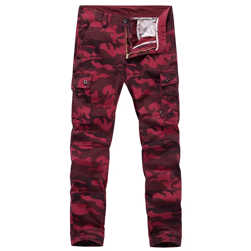 Брюки карго мужские камуфляжные с лентой 38 дюймов|Повседневные брюки| |