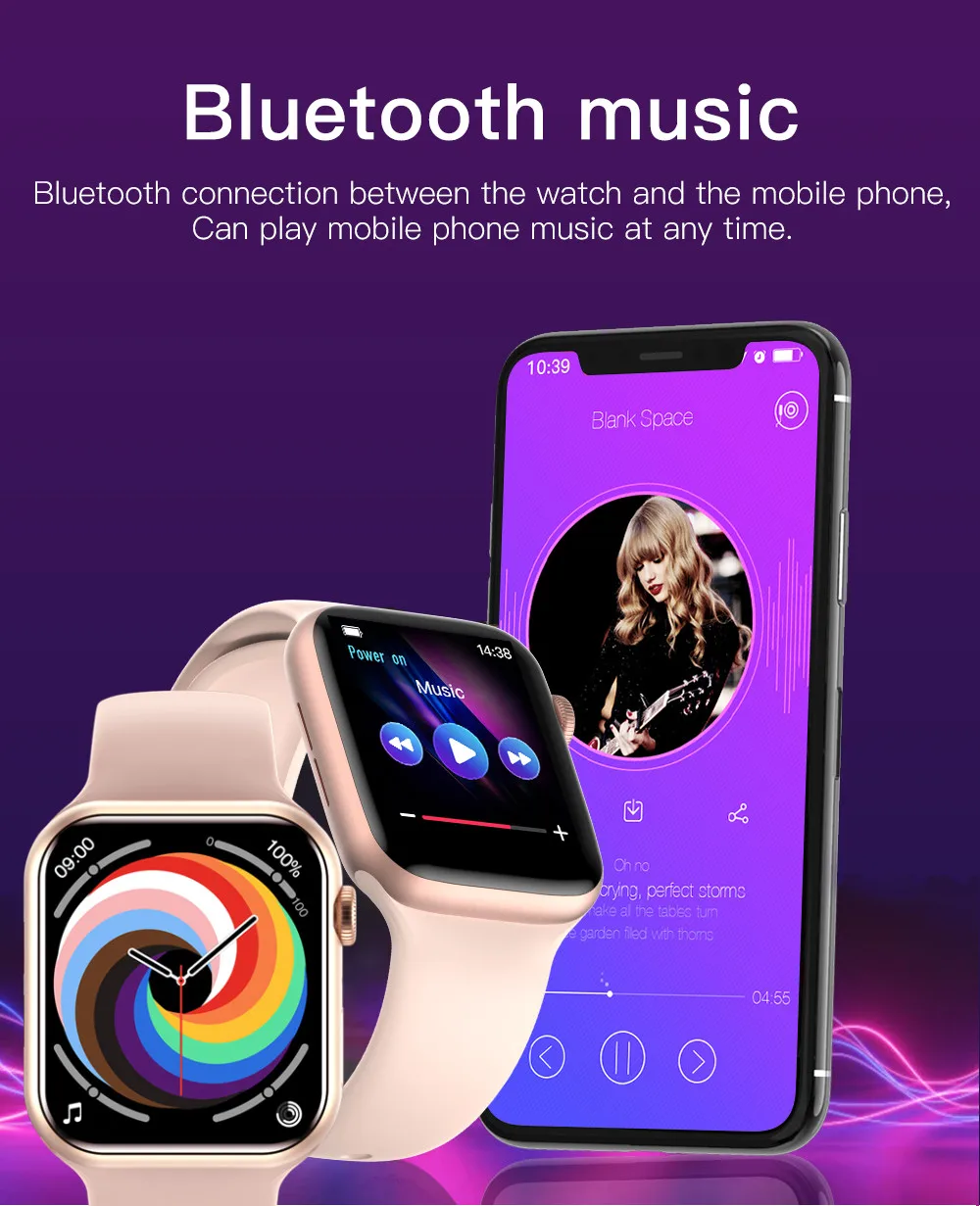 Iwo 14 U Watch 7 Series 7 Smart Watch 2021 Heart Rate Ecg Games Bluetooth Call Smartwatch Men Women Temperature Pk W27 W37 Pro