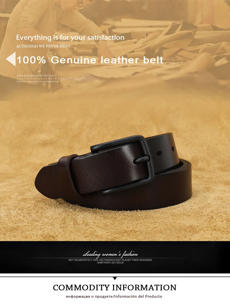 Frauen Leder Gürtel Luxus Marke Echtes Leder Jeans Gürtel Für Frauen Fashion Designer Schwarz Schnalle Gürtel Weibliche Ceinture femmes – Detail 1