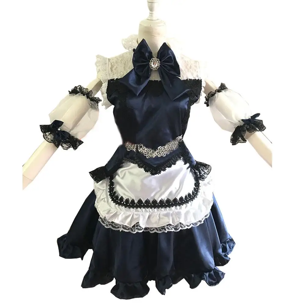 

2019 высококачественное воплощение алого дьявола Izayoi Sakuya Косплей Костюм