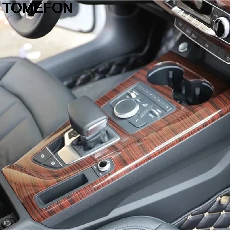 TOMEFON для Audi A4L A5 /для A4 B9 LHD центральная консоль панельная Накладка для коробки передач отделка Аксессуары ABS Карбон