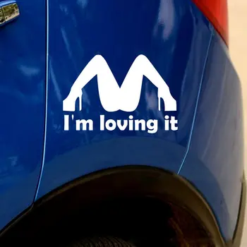 

I'M LOVING IT Letter Car Sticker Reflective Personality Sexy Girl Car Body Sticker Vinyl Decal Anti Scratch Stickers