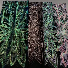 Нигерийские кружевные ткани Лидер продаж африканская французская кружевная ткань Высокое качество тюль сетка кружева с бисером для свадьбы H-102101