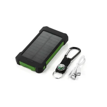 

50000mAh Dual-USB Waterproof Solar Power Bank Portable LED LCD Compass Battery Charger USA Stock 2-7 Days Delivery Hot 2020