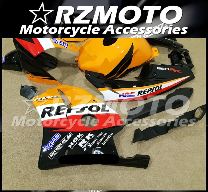 ABS мотоцикл обтекатель комплект для HONDA CBR250RR MC22 1990-1999 год кузов литья под давлением Магазин № 1248
