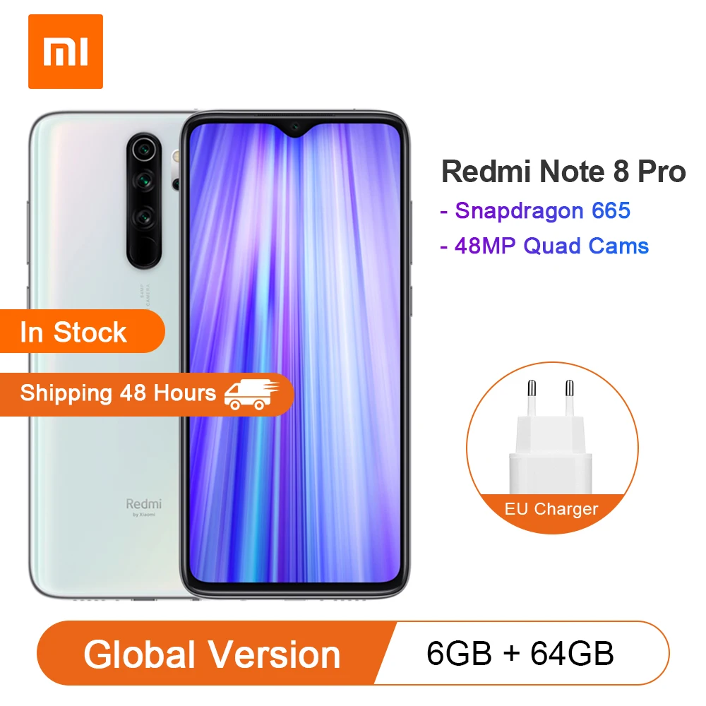 Смартфон Xiaomi Redmi Note 8 Pro 6 ГБ 64 4500 мАч 18 Вт QC 3 0 NFC|Смартфоны| |