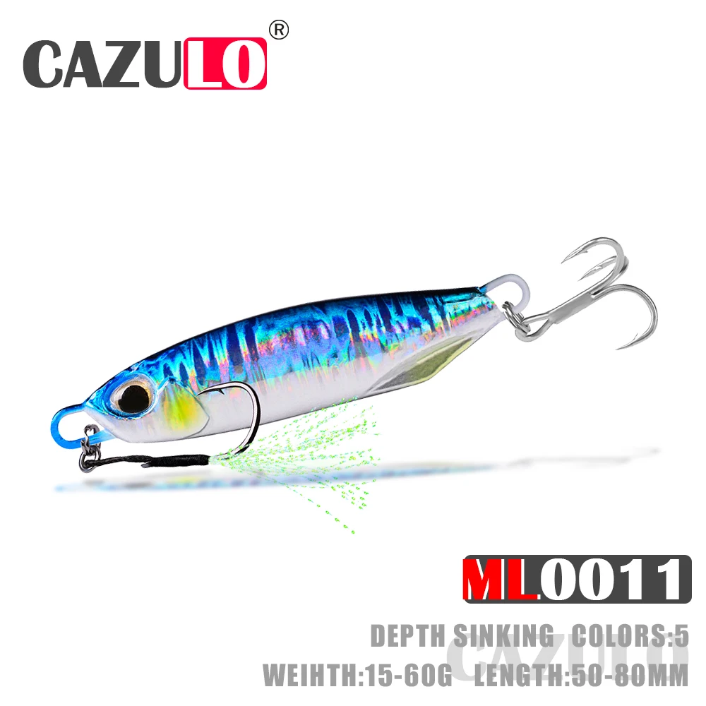 

Sinking Metal Jig Fishing Accessories Lure Isca Artificial Weights 15-60g Bait Bass Peche En Mer For Mandarin Fish Tackle Leurre