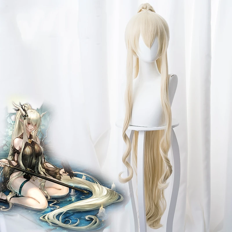 Wig Игра Arknights Сияющий карнавальный костюм женский купальный костюм новая кожа Тихая Полночь Хэллоуин карнавальные костюмы - Цвет: Wig