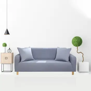 

Solid Color All-inclusive Sofa Cloth Cover Stretch Sofa Slipcover Anti-Slip Soft Couch Sofa Cover Lazy Sofa Cover Universal Set