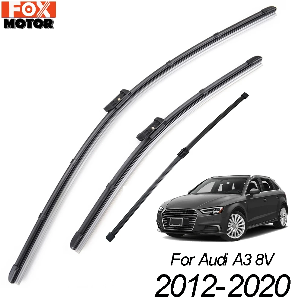 Misima 3Pcs/set Front Rear Windshield Wiper Blades Set For Audi A3 S3