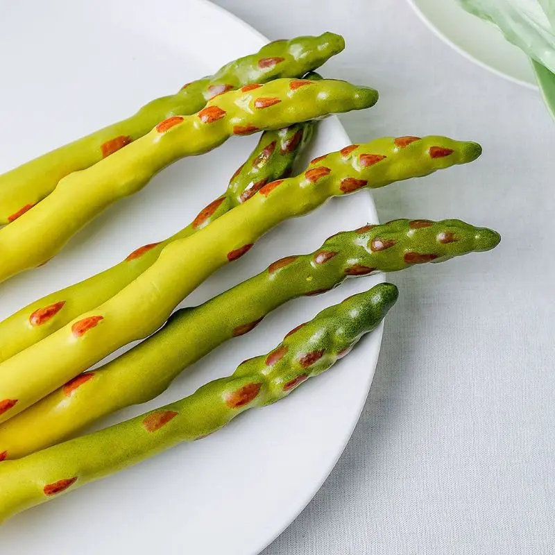 3 шт./компл. искусственные Имитационные спаржа модель поддельные растительное украшение в виде фруктов шкаф-витрина для магазина Кухня украшение дома