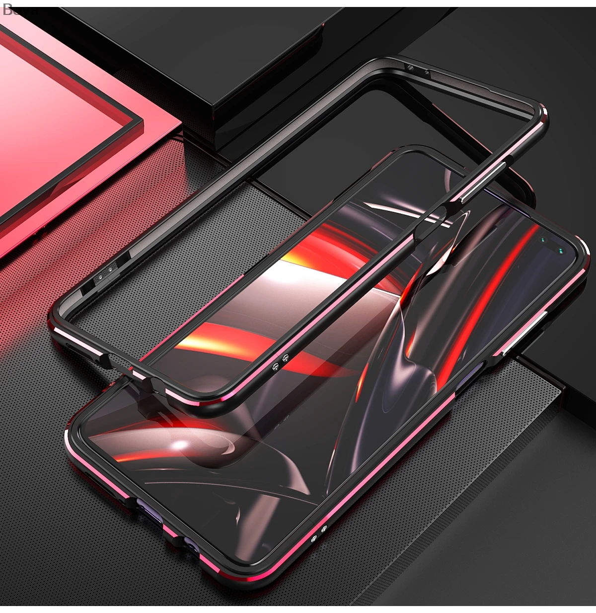 Чехол для Xiaomi redmi K30 люкс ультра тонкий алюминиевый бампер для Xiaomi redmi K30 5G+ 2 пленка(1 Фронтальная+ 1 задняя