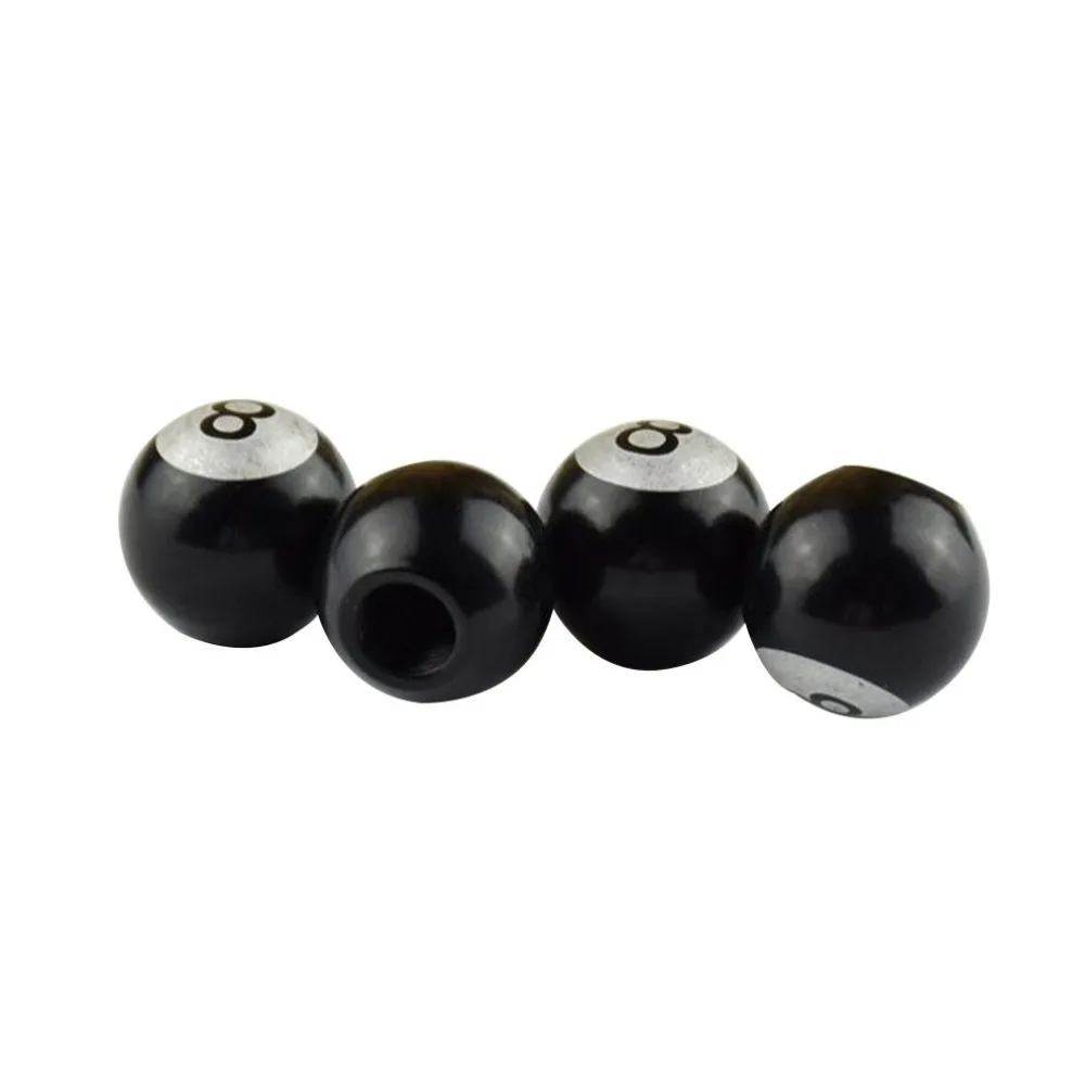 4 шт./компл. модный дизайн металлический бильярдный шар стиль автомобильный клапан Стволовые колпачки покрышки для шин крышки для мотоцикл машина грузовик