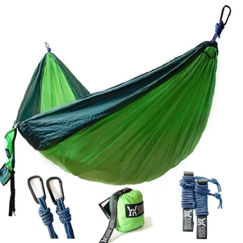 

Outdoor double Hammock Portable Parachute Cloth hamaca hamak rede Garden hanging chair sleeping travel swing hamac