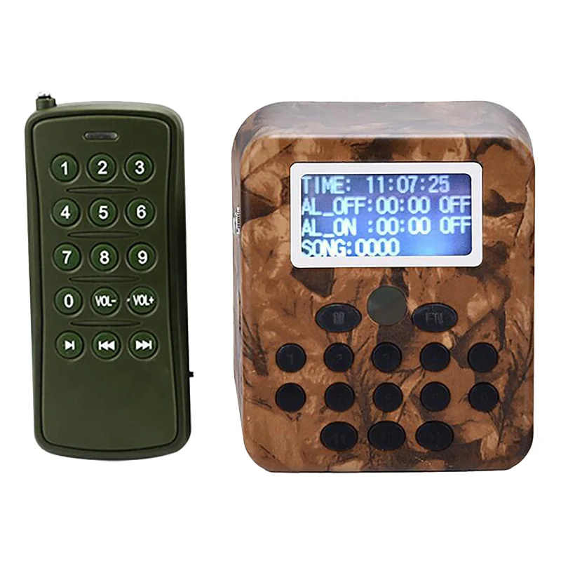 

Outdoor Hunting Decoy Birds Caller MP3 Player Bird Sound Caller with Remote Control 50W Speaker 150DB Bird Amplifier CY-798