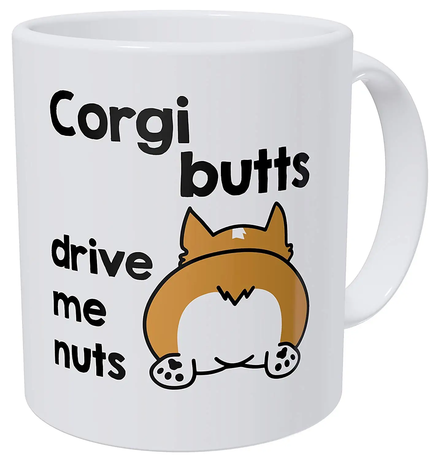 Gorgi Butts Drive Nuts сердце прикладом 11 унций забавная кофейная кружка