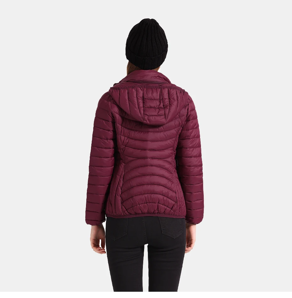 Winter Women Sport Padded Jacket Coat Ultra light Outdoor Outwear Slim Short Parka Portable Store In A Bag