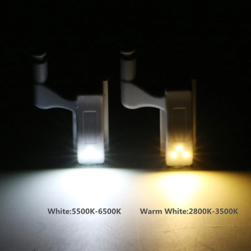 10 шт./лот светодиодный светильник под шкаф универсальный внутренняя петля ночник