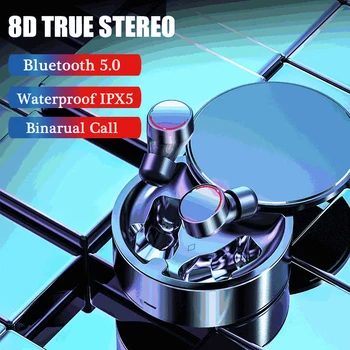 

New TWS Wireless Headphone Bluetooth Earphone 8D Stereo Bluetooth 5.0 Binarual Call Waterproof Sport Headset for Android Iphone
