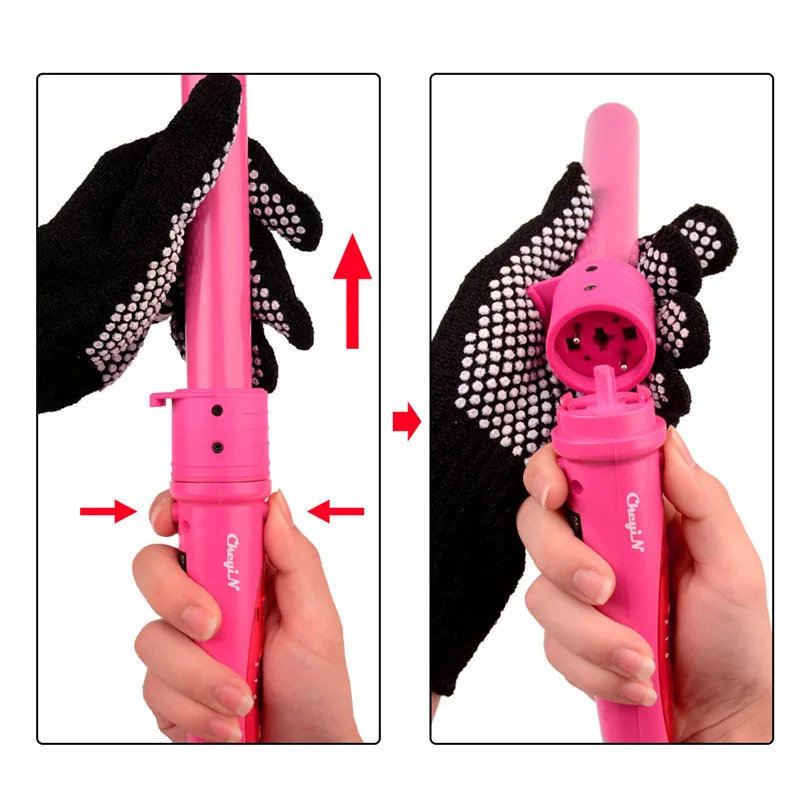 5 в 1 керамические инструменты для укладки профессиональные щипцы для завивки волос Вэйвер груша цветок конус электрические бигуди для волос ролик плойка