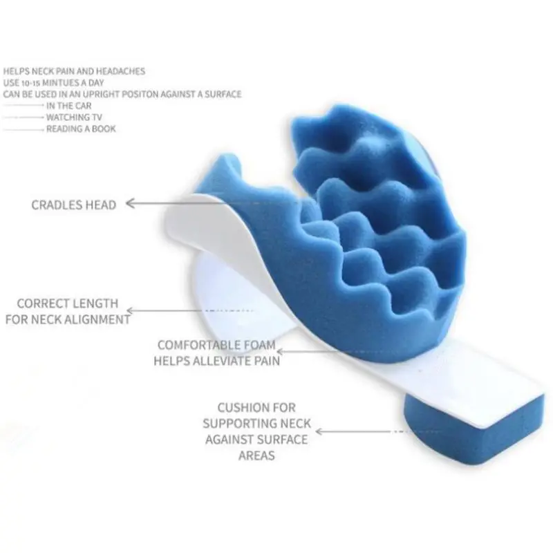 Neck Support Pillow Portable Travel Head Neck Massage Pillow Pain Relief Relaxer Pillow Neck and Shoulder Relaxer Pillow