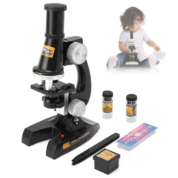 

Microscope Kit Lab LED 100X-450X Home School Science Educational Toy Gift Refined Biological Microscope For Kids Child
