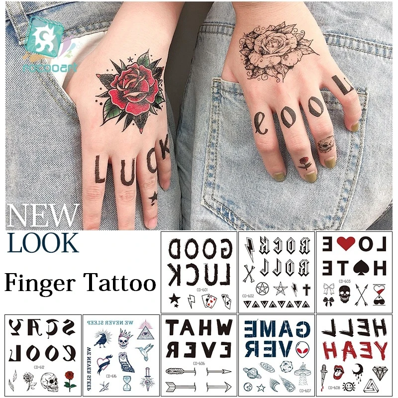 Rocooart Rock Punk Style Tattoo Sticker Flower Letters Finger Tattoos Makeup Party Body Art Temporary Tattoo Stickers Fake Taty Temporary Tattoos Aliexpress Rocooart Rock Punk Style Tattoo Sticker Flower Letters Finger Tattoos Makeup Party Body Art Temporary Tattoo Stickers Fake Taty Temporary Tattoos Aliexpress