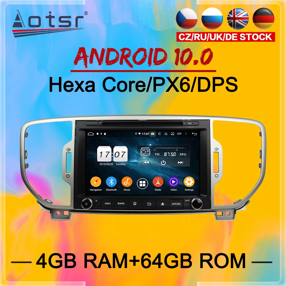 For KIA Sportage 4 Android Radio Multimedia 2016-2019 Audio Car DVD Player GPS Navi Head unit Autoradio cassette recorder 2 din