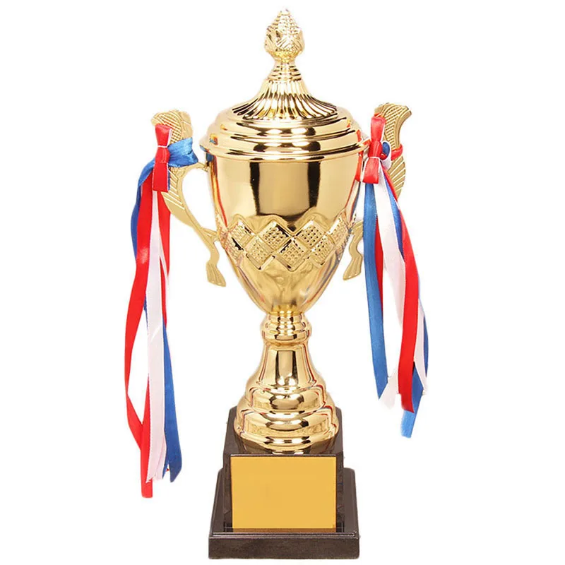 4 размера, заказной металлический трофей, спортивный трофей, церемония, позолоченный сувенир, ремесло, чашка для спортивных соревнований, трофей, футебол