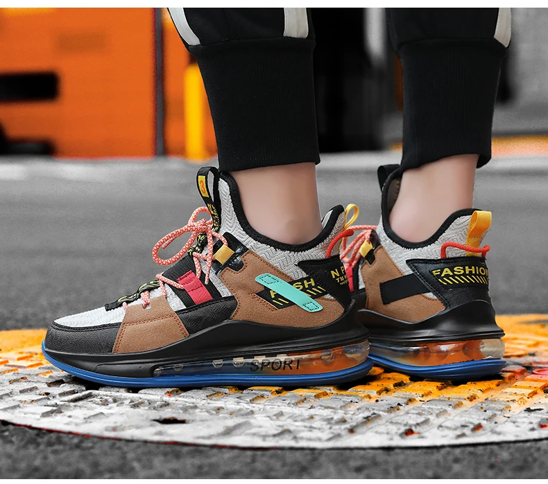 Colorful Dad Sneakers Lifestyle