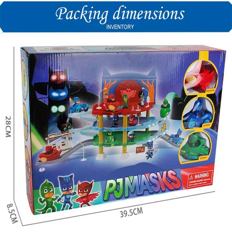 PJ Masks герои Pj Mask Juguete дети Коннор Грег Амайя Сова девушки герой ABS ребенок парковка набор игрушки для детей девочек мальчиков S01