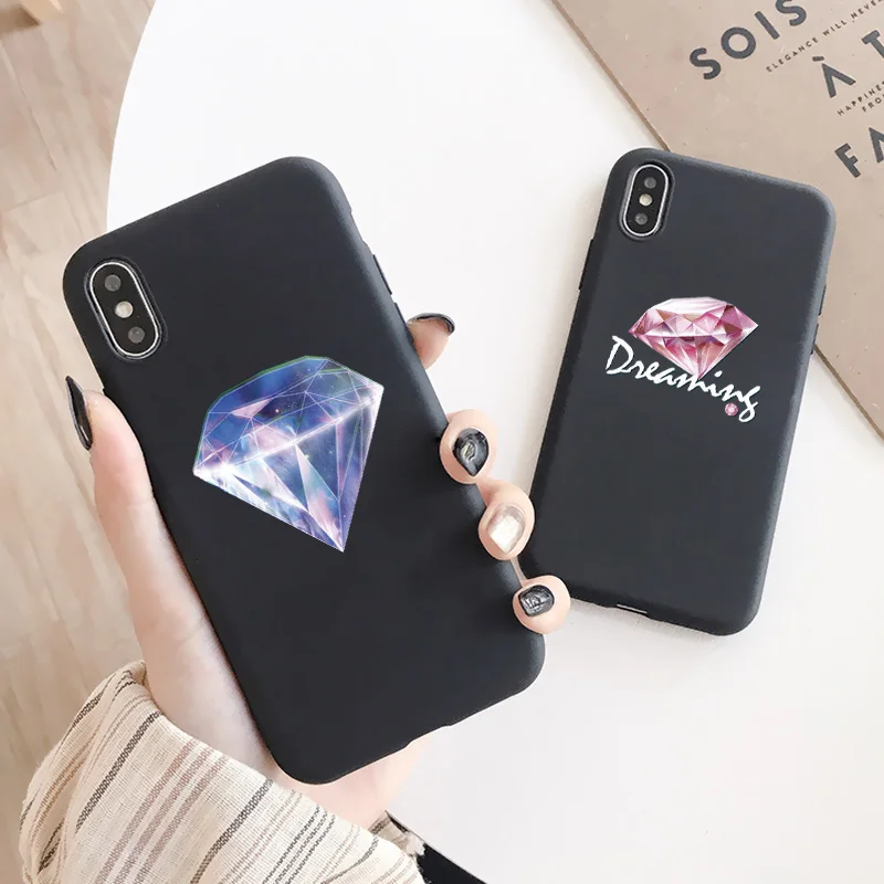 Розовый Алмазный телефонный чехол для iPhone X XR XS MAX 7 8 Plus SE 2020 iphone 11 12 13 Pro Max