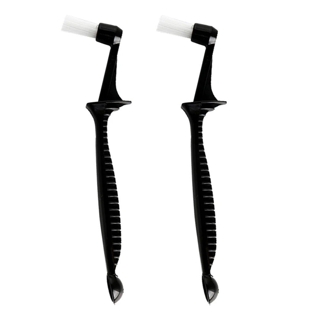 Pack of 2 Coffee Machine Cleaning Brush Espresso Brush Coffee Cleaning Tool with Spoon For Espresso Machine Group Head 