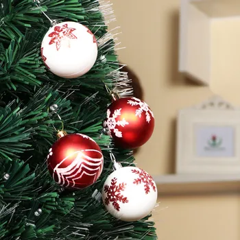 

Christmas ball light ball, 6cm24 colored ball set, creative ornaments, gifts, models, Christmas tree decoration ball barrel