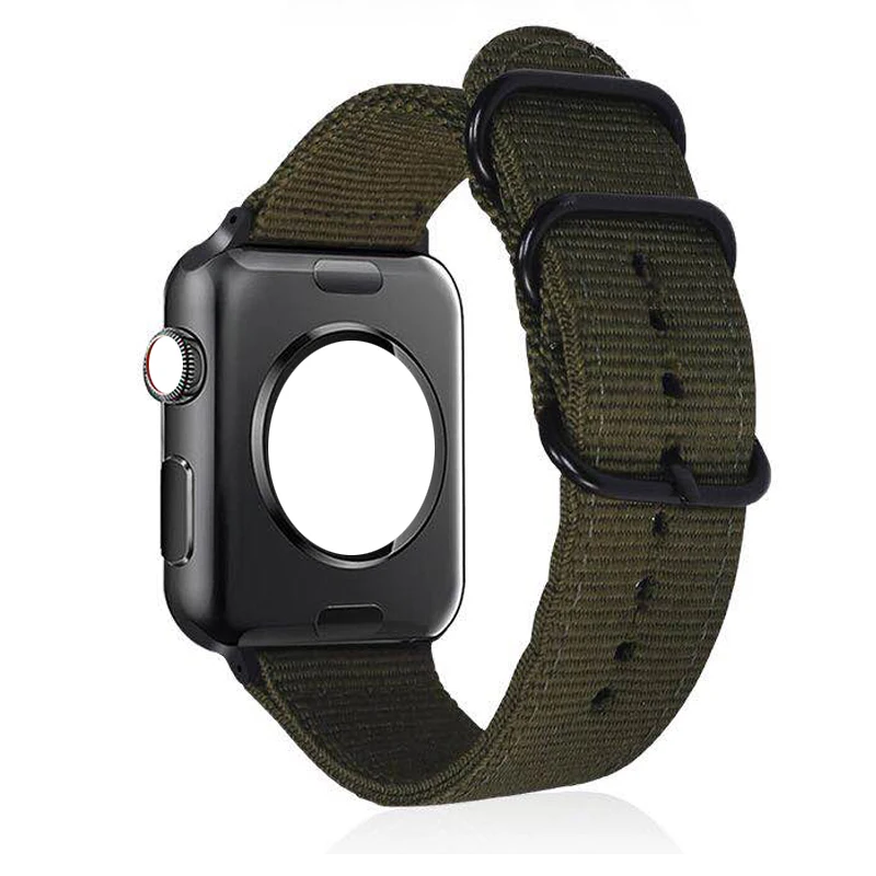 Ремешок для Apple watch band 44 мм 40 тканевый нейлоновый браслет 42 38 сменный ремешок часов