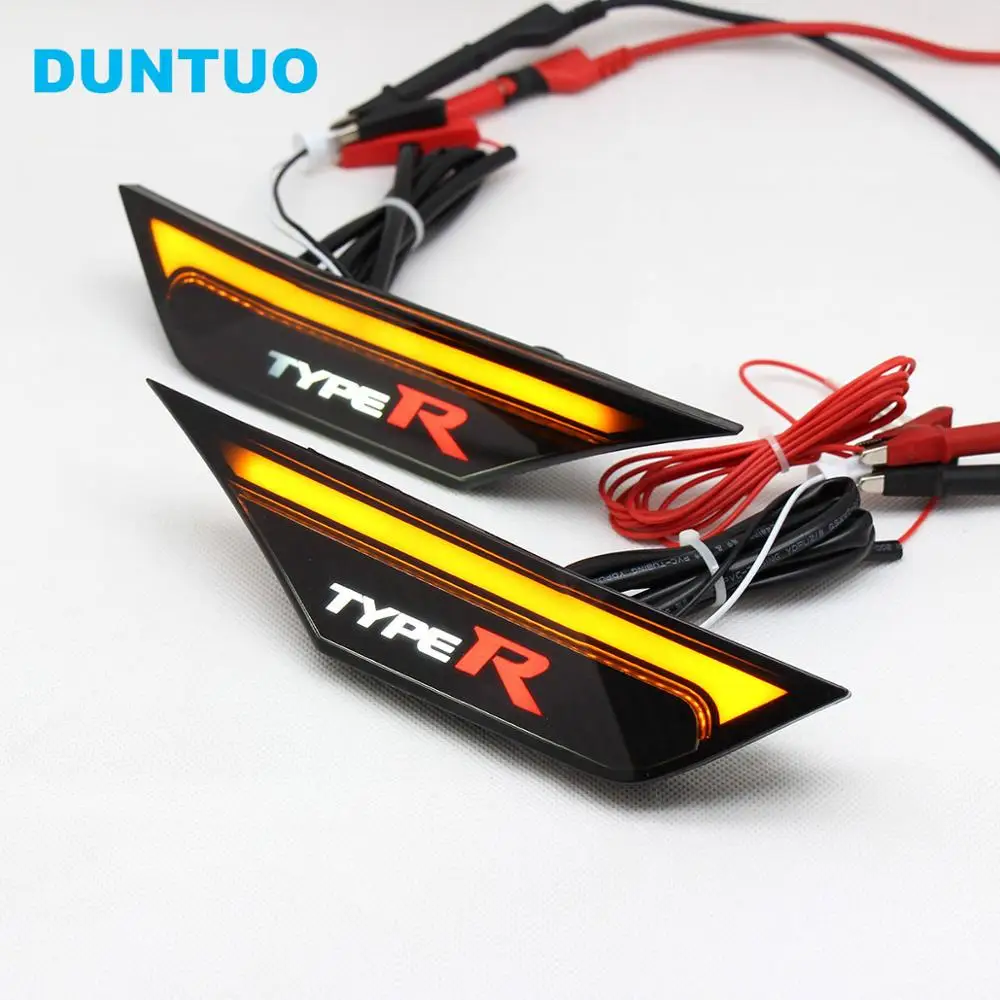 Turn Signal Light Revolving Dynamic Fender Lamp Replace OEM Sidemarker Lights for 2016-2020 Honda CIVIC Sedan/Coupe/Hatchback