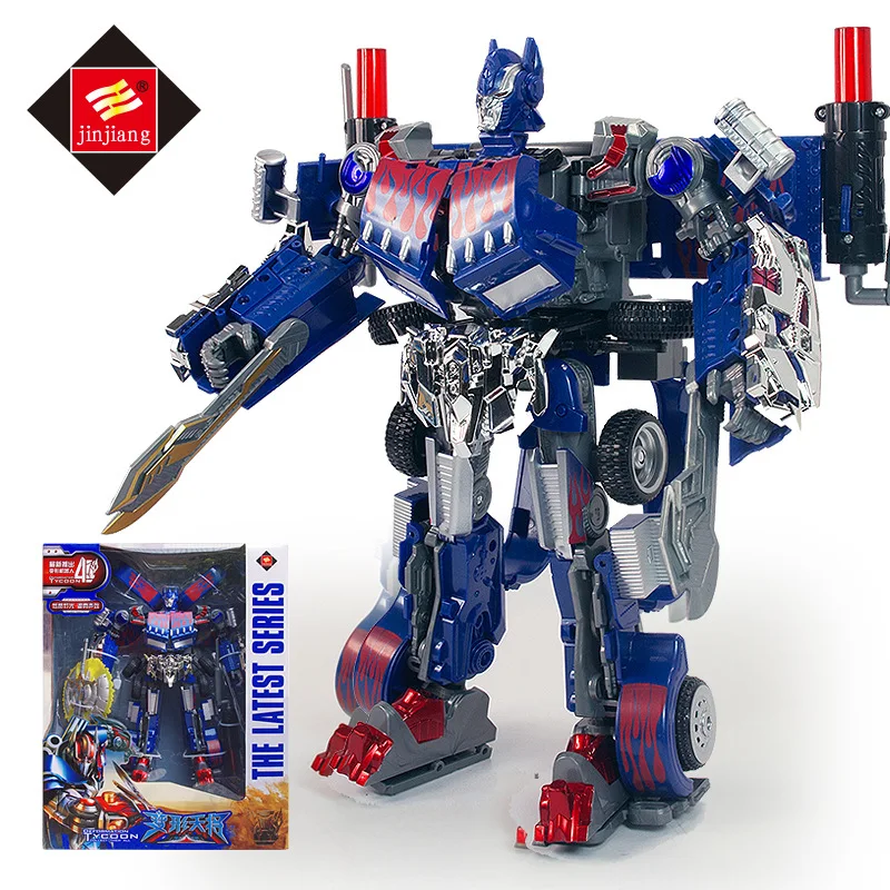 

CHILDREN'S Toy Transformation Car Jingang Giant Robot Models Set Kcal Container Sound And Light Boy Toy