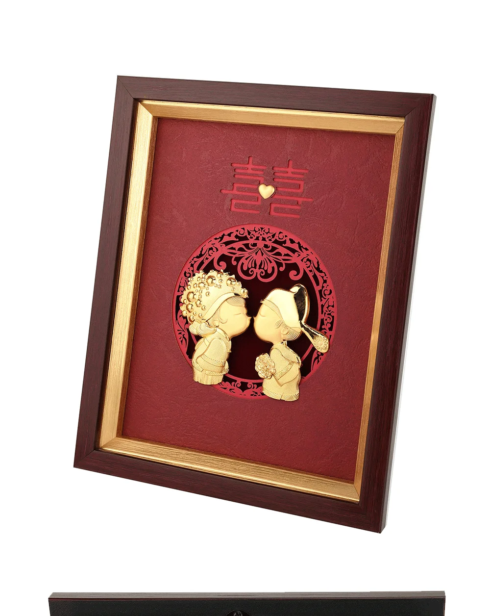 Asklove, свадебное украшение, 24 k, Золотая фольга, картина Happy Wedding, золотые фотографии, настольные украшения, ремесла, настенные картины, домашний декор