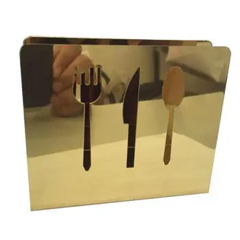 

1 Pc Napkin Holer Forks and Knifes Patterns Towel Holer Napkin Dispenser for Hotel Home Restaurant