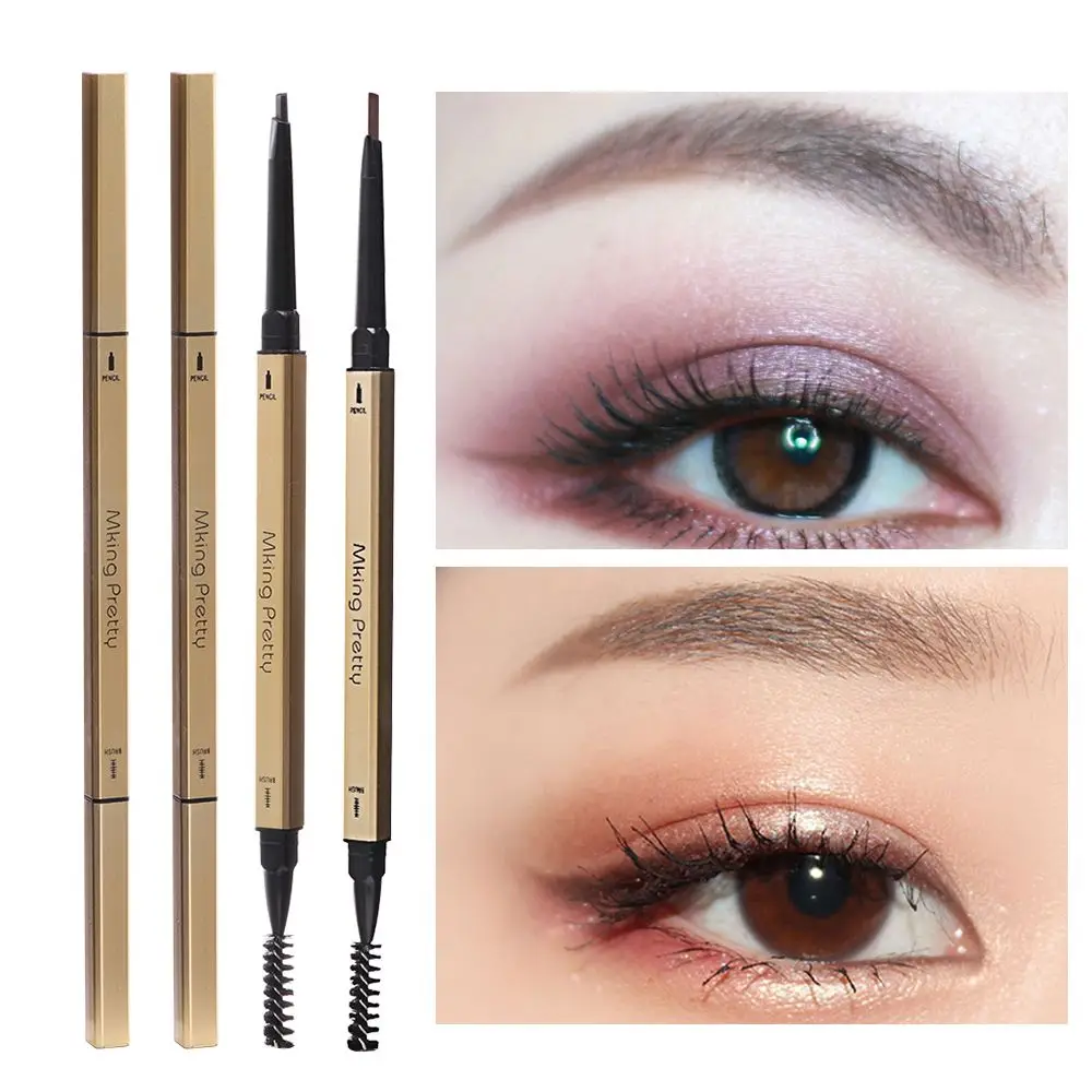 Тонкая Двусторонняя жидкая ручка для бровей суперпрочный долговечный
