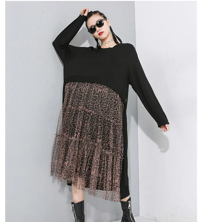 Max LuLu, новая весенняя мода, корейские женские роскошные леопардовые платья, женское элегантное лоскутное платье в стиле панк, женские платья