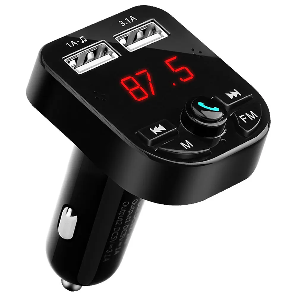 3.1A умный автомобильный fm-передатчик, fm-передатчик, Bluetooth, портативный fm-адаптер, громкая связь, стерео музыка, mp3-плеер