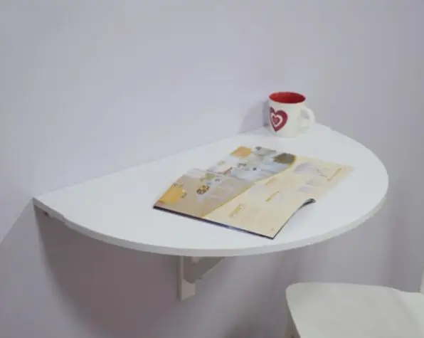 80*40 см настенный стол для учебы складной стол настенный подвесной стол - Цвет: Белый