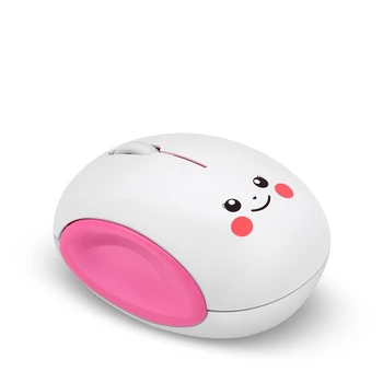 

Cartoon Wireless Computer Mouse Rechargeable USB Optical Computer Mice Mini Laptop Mouse Smile Face Design Mice for Kids