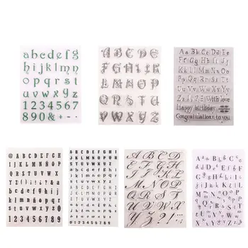 

DIY Alphabet Greeting Cookie Cutter Pattern Embosser Stamp Sticky Famliy Member Holiday Party Decorating Fondant Cake Tools new