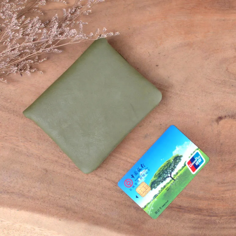 AETOO мужской кошелек из натуральной кожи, мужские короткие винтажные кошельки на молнии, кошелек с зажимом, кредитный держатель для карт, мужской