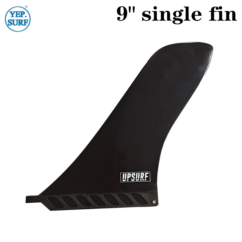 Upsurf Surfboard Longboard Fins 9.0 / 10.0 inch Nylon Plastic Fins 9.0 / 10.0 Length Single Fins Surf Fins fajarina unisex quality blue plastic smooth buckle canvas automacit styles straped nylon belts for men 95 125cm length cbfj0028