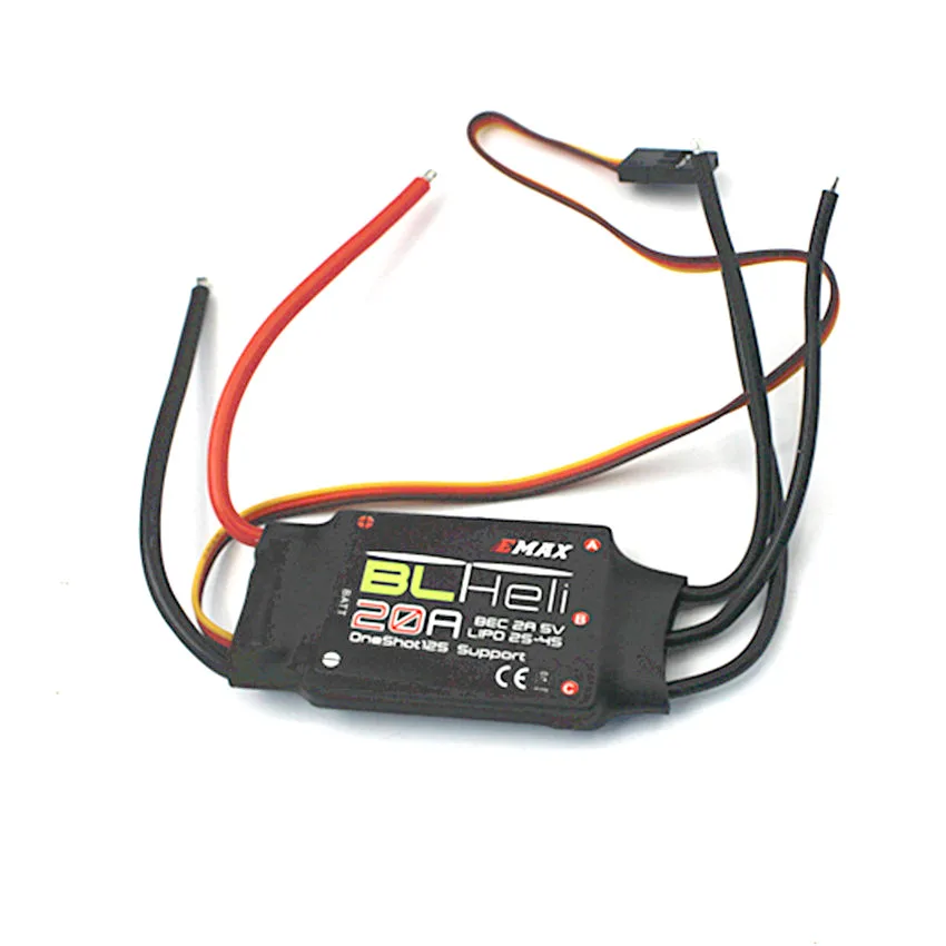 Контроллер скорости Emax 2-4s LiPo 2A/5V BEC 20A ESC BLHeli для мини-квадрокоптера 250 мм 270 280
