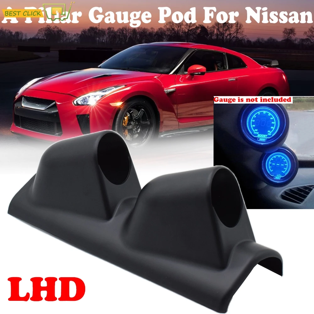 52 мм столб двойное отверстие Gauge Pod Turbo Boost Вода Масло топлива температура воздуха