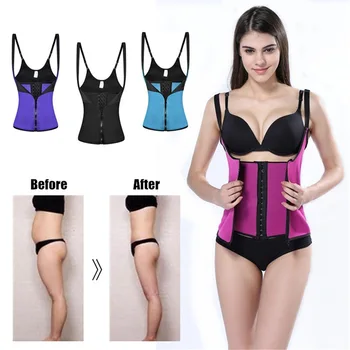 

Women's Three Buckle Palace Tailored Clothes Slim Fit Corset Mention Chest Shaping Underwear Rubber Belly Holding Waistband